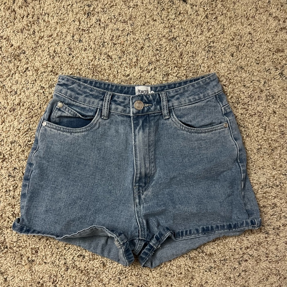 Princess Polly High Waisted Denim Shorts